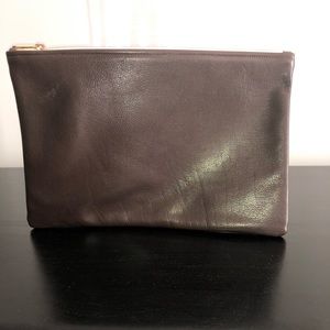 American Apparel leather envelope clutch